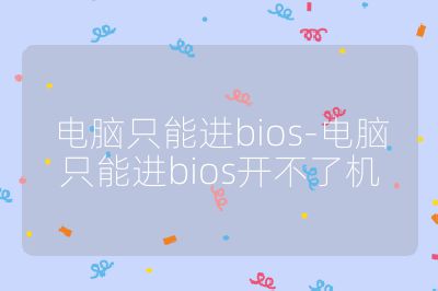電腦只能進bios-電腦只能進bios開不了機