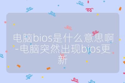 電腦bios是什么意思啊-電腦突然出現(xiàn)bios更新